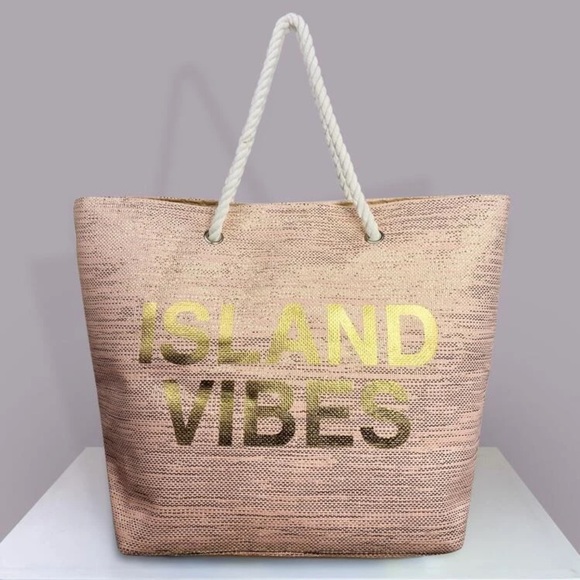 Handbags - “Island Vibes” Weekender Vacation Tote Bag NWT